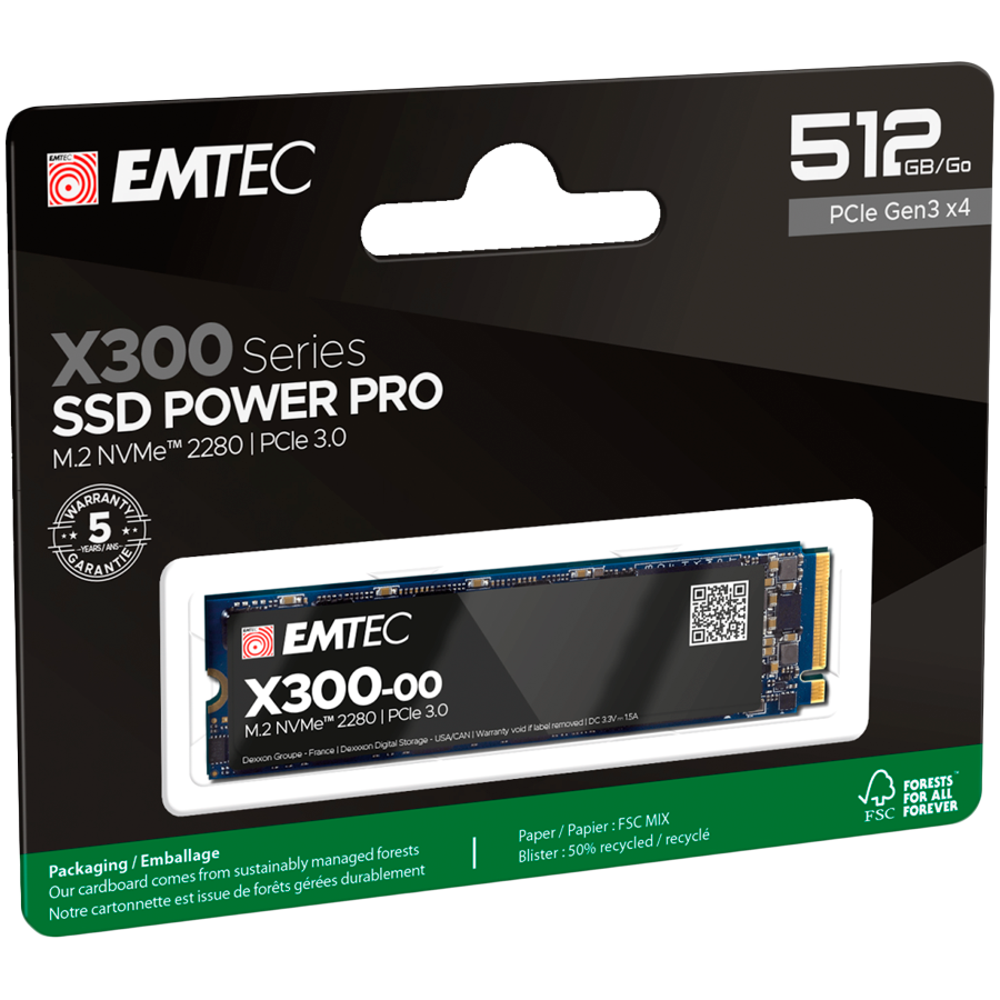 Emtec X300 M2 SSD Power Pro 512GB Glavna slika proizvoda