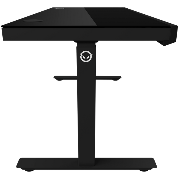 Dual-motor sit/stand adjustable-height gaming desk with wireless charger