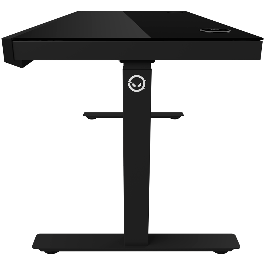 Dual-motor sit/stand adjustable-height gaming desk with wireless charger