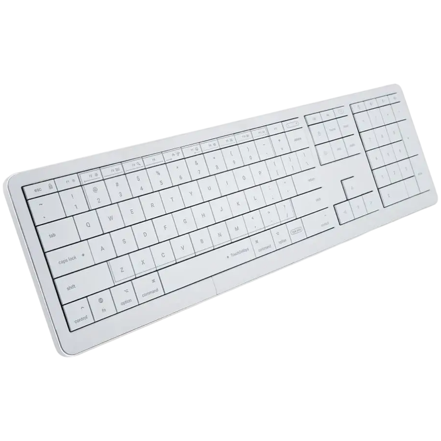 CLEVETURA CLVX 1 Touch-On-Keys AI Bežična Tipkovnica, ANSI US Mac raspored Glavna slika proizvoda