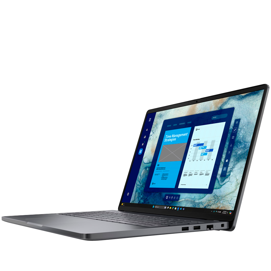 Dell Pro 16 PC16250, 16" FHD+ (1920x1200), Intel Core 5 120U, 1x 16GB DDR5, M.2 512GB SSD, Intg GPU, Wi-Fi 6E, BT 5.3, 2x USB 3.2, 1x USB-C 3.2, 1x USB-C THB 4, HDMI, RJ-45, FgrPr, Backlit KB, 55Wh, Ubuntu