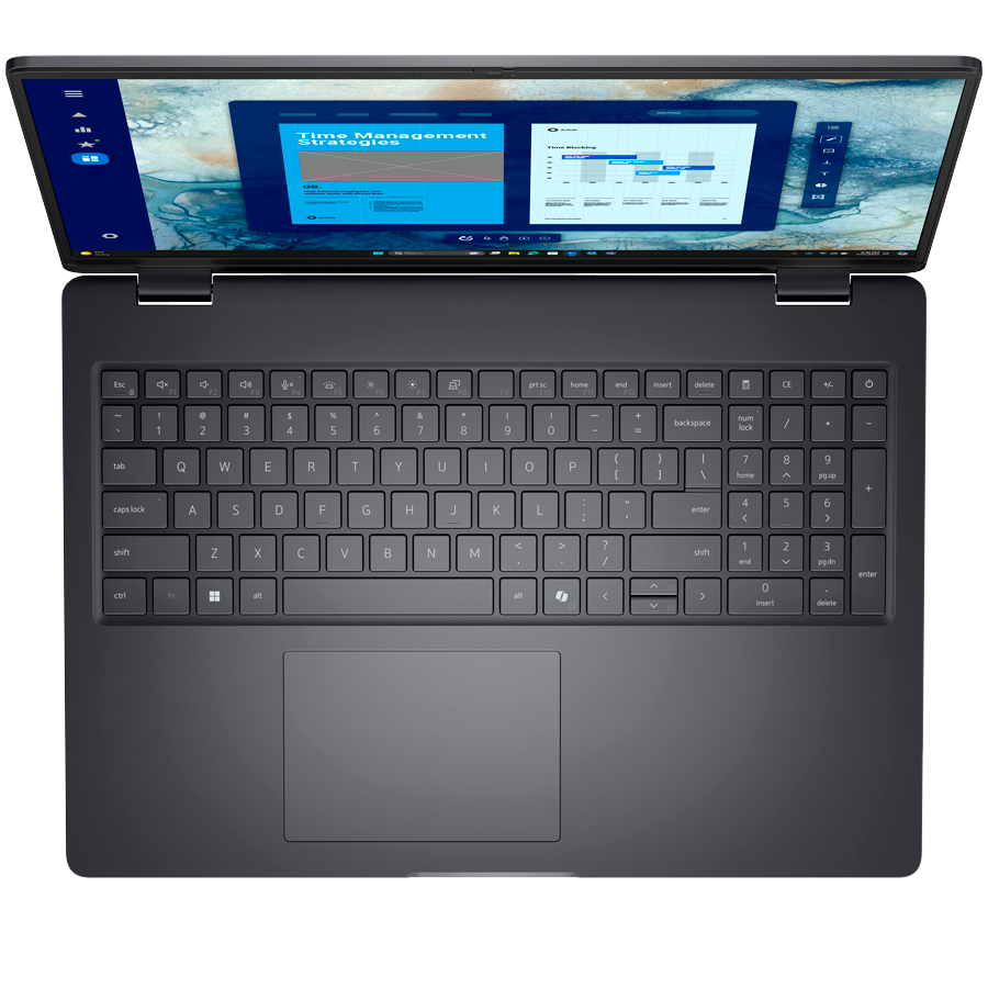 Dell Pro 16 PC16250, 16" FHD+ (1920x1200), Intel Core 5 120U, 1x 16GB DDR5, M.2 512GB SSD, Intg GPU, Wi-Fi 6E, BT 5.3, 2x USB 3.2, 1x USB-C 3.2, 1x USB-C THB 4, HDMI, RJ-45, FgrPr, Backlit KB, 55Wh, Ubuntu