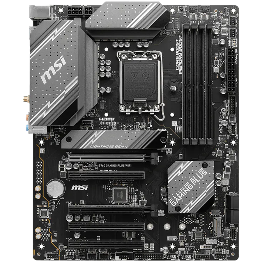 MSI MB B760 LGA 1700 4x DDR5 1x HDMI 1x DisplayPort 2x M.2 4xSATA ATX Glavna slika proizvoda