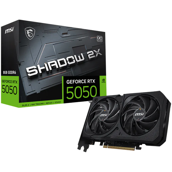 MSI Gaming RTX 5050 8G Shadow 2X OC Graphics Card (8GB GDDR6