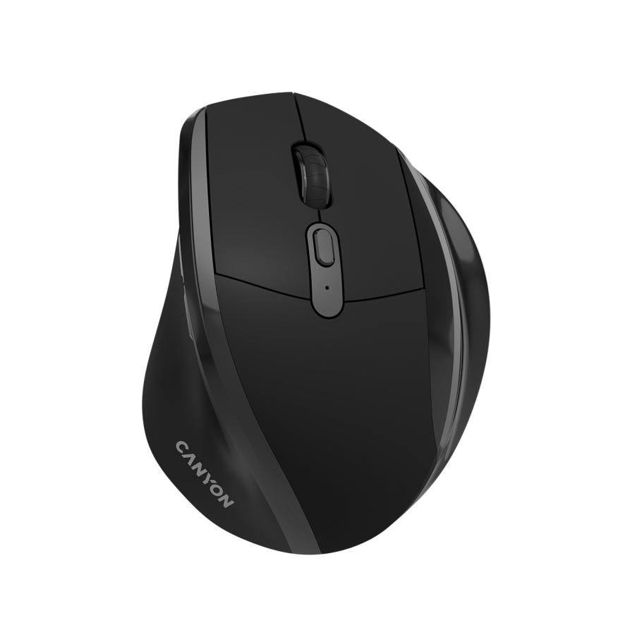 CANYON mouse OnClick 17 Ergonomic 6 buttons 1600DPI Wireless Black Glavna slika proizvoda