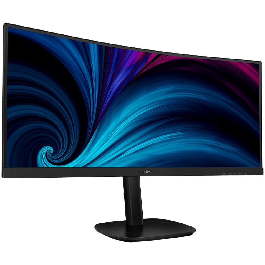 PHILIPS Monitor LED 34B2U3600C 34" 3440 x 1440 VA Curved Business monitor WQHD with USB-C 4ms Docking RJ45 USB-C 90W Speakers ERGo