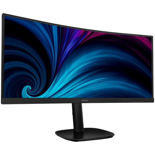 PHILIPS Monitor LED 34B2U3600C 34" 3440 x 1440 VA Curved Business monitor WQHD with USB-C 4ms Docking RJ45 USB-C 90W Speakers ERGo