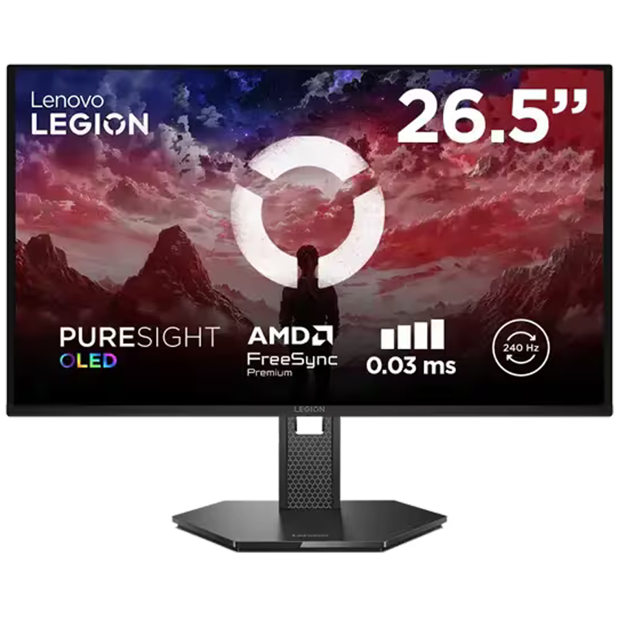 Lenovo QD-OLED Monitor 27Q-10 Gaming 27" QHD 2560x1440 240Hz 400cd Tilt Glavna slika proizvoda
