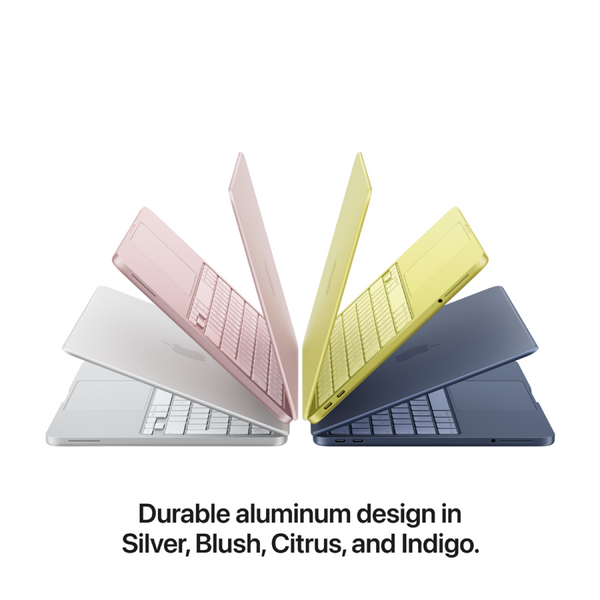 MacBook Neo 13-inch, Indigo, Model A3404, A18 PRO CHIP, 6C CPU, 5C GPU, 8GB unified memory, 20W ADAPTER, 256GB SSD storage, KEYBOARD US English