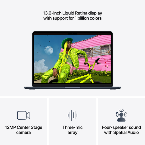 Apple MacBook Air 13.6: MIDNIGHT/M5 10C CPU/8C GPU/16GB/512GB-CRO