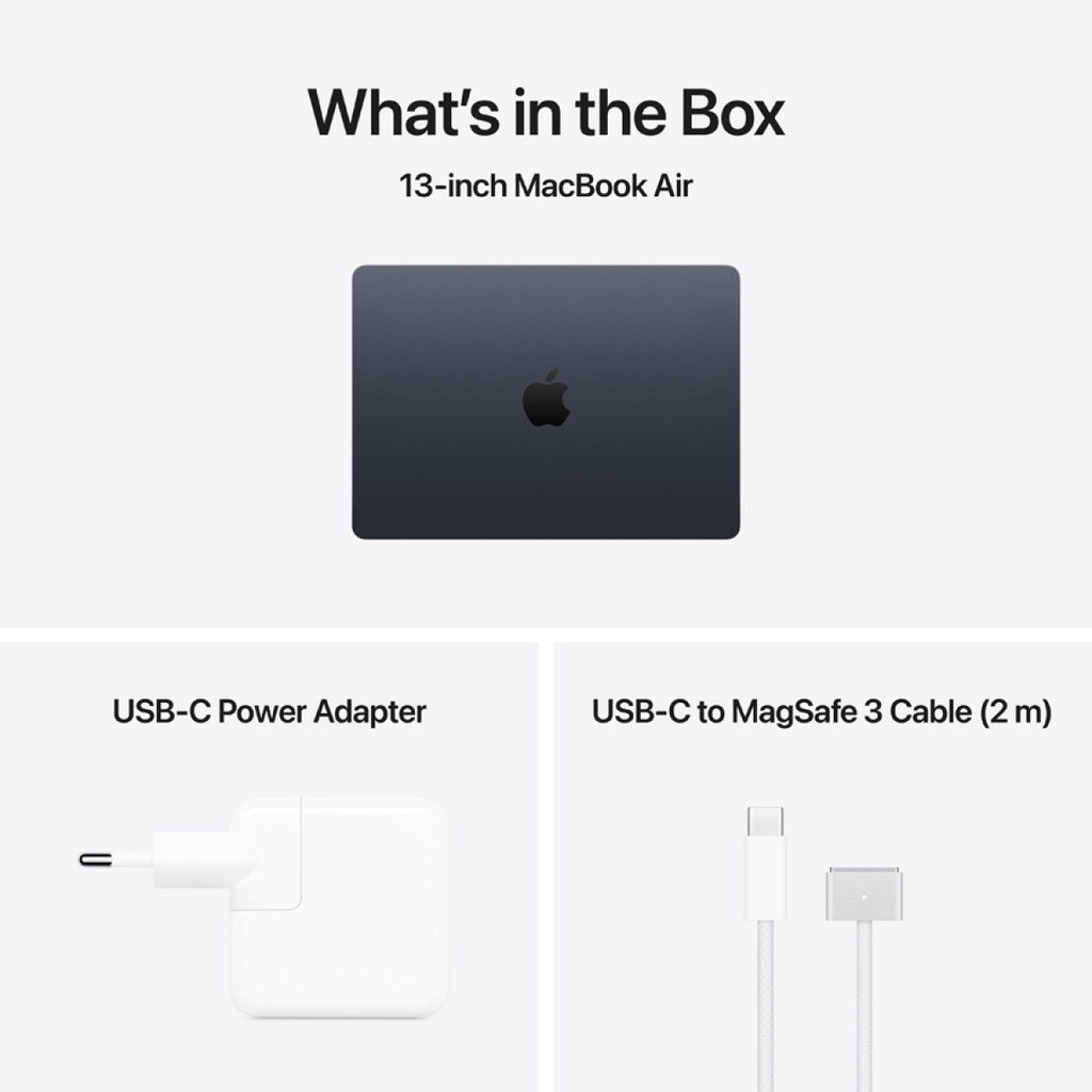 Apple MacBook Air 13.6: MIDNIGHT/M5 10C CPU/8C GPU/16GB/512GB-CRO