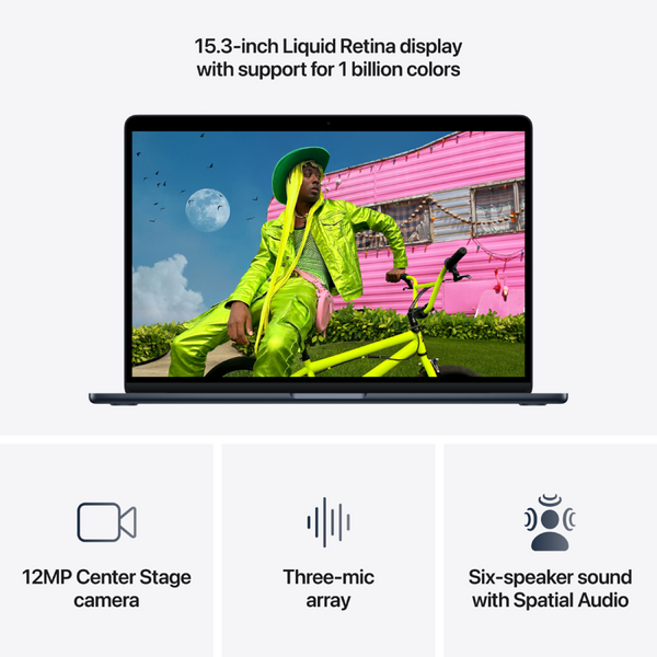 Apple MacBook Air 15.3: MIDNIGHT/M5 10C CPU/10C GPU/16GB/512GB-CRO
