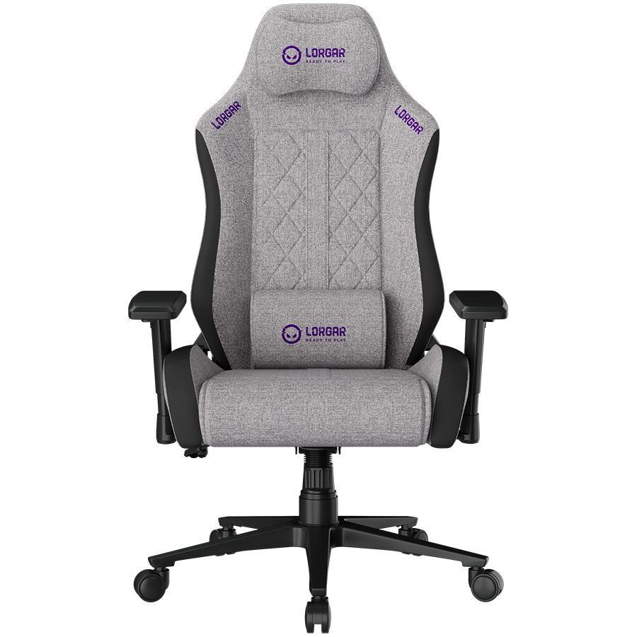 LORGAR CHA41, Ergonomic Gaming Chair Advanced, premium anti-stain fabric, Grey Glavna slika proizvoda