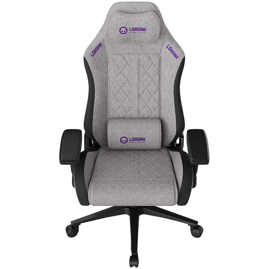 LORGAR CHA41, Ergonomic Gaming Chair Advanced, premium anti-stain fabric, Grey