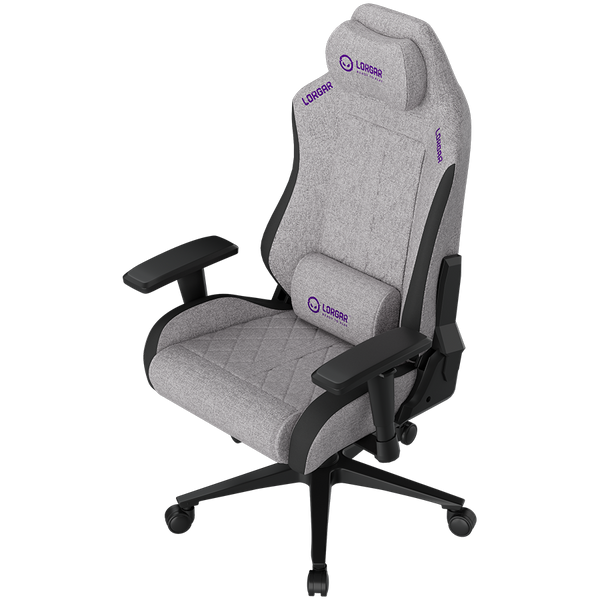 LORGAR CHA41, Ergonomic Gaming Chair Advanced, premium anti-stain fabric, Grey