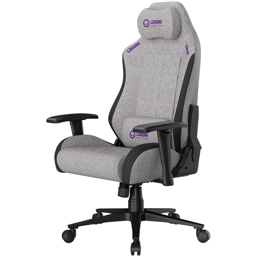 LORGAR CHA41, Ergonomic Gaming Chair Advanced, premium anti-stain fabric, Grey