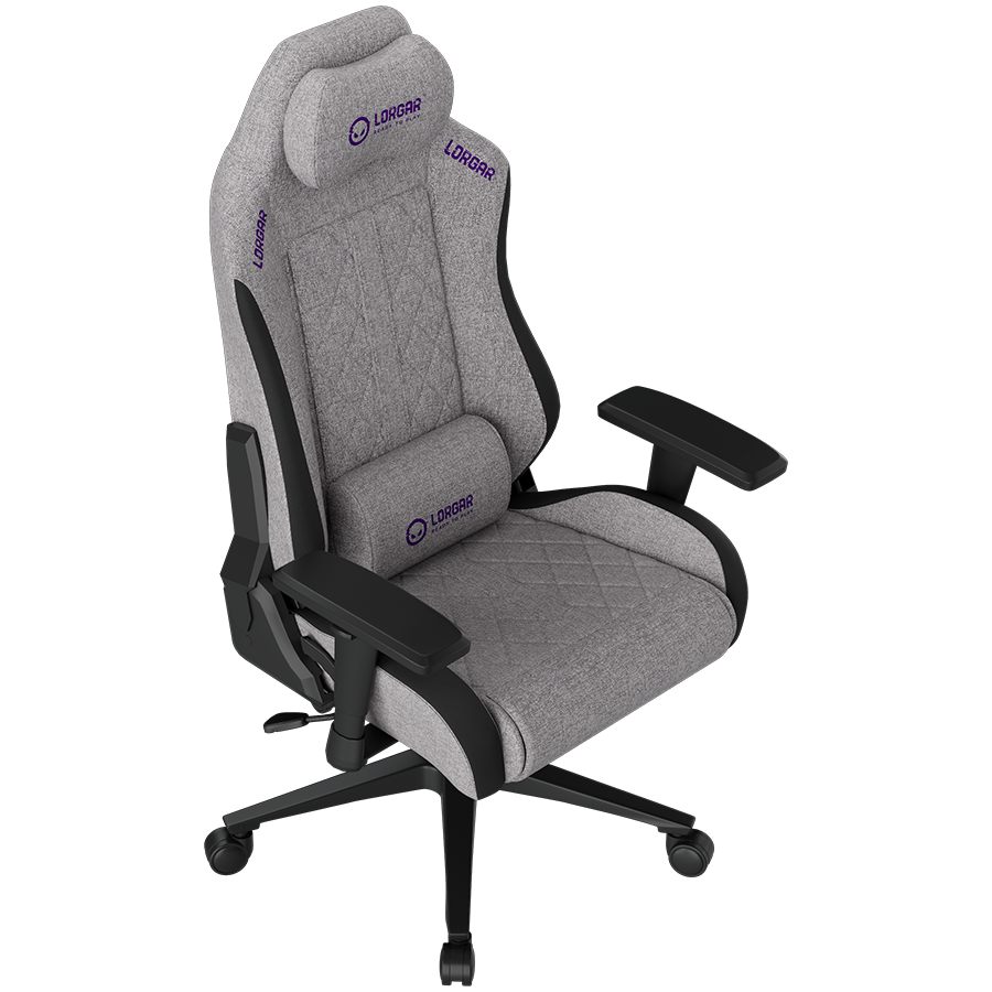 LORGAR CHA41, Ergonomic Gaming Chair Advanced, premium anti-stain fabric, Grey
