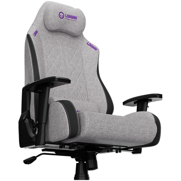 LORGAR CHA41, Ergonomic Gaming Chair Advanced, premium anti-stain fabric, Grey