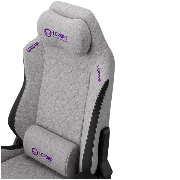 LORGAR CHA41, Ergonomic Gaming Chair Advanced, premium anti-stain fabric, Grey