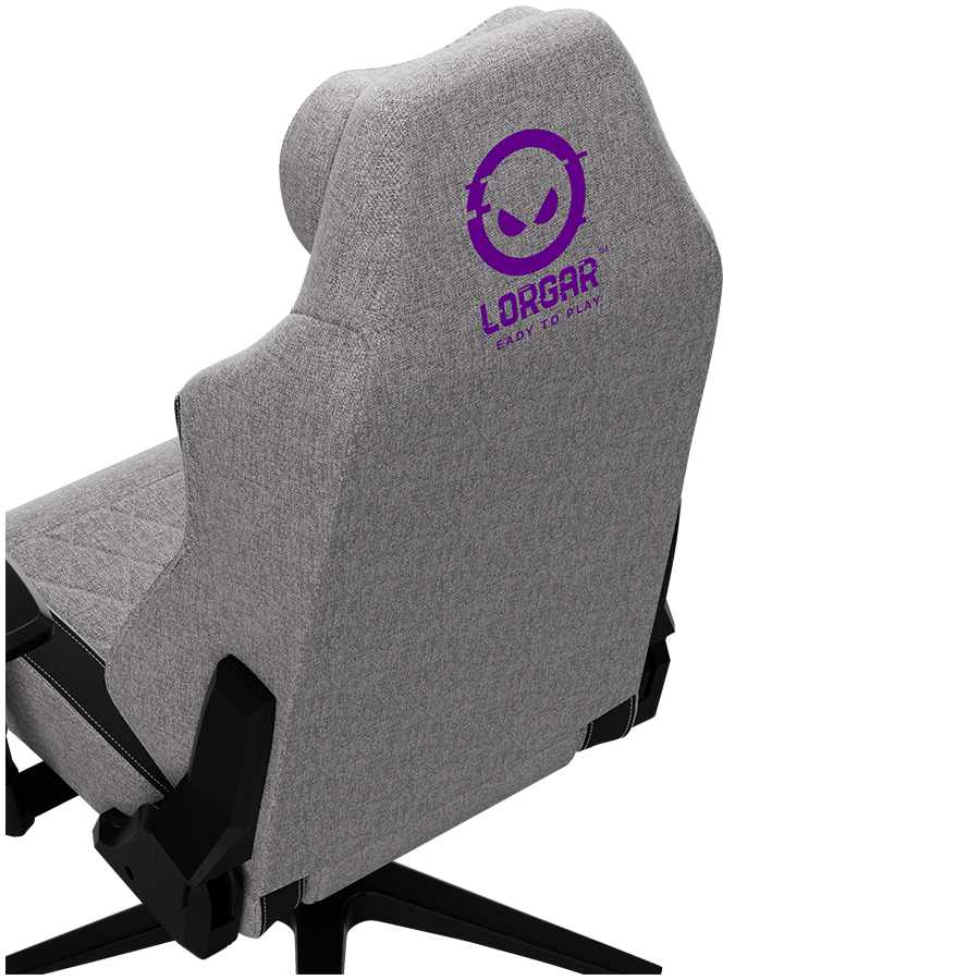 LORGAR CHA41, Ergonomic Gaming Chair Advanced, premium anti-stain fabric, Grey