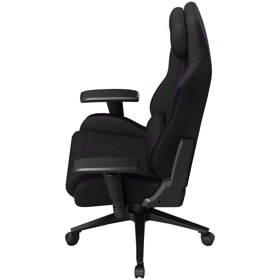 LORGAR CHA41, Ergonomic Gaming Chair Advanced, premium anti-stain fabric, Black/purple