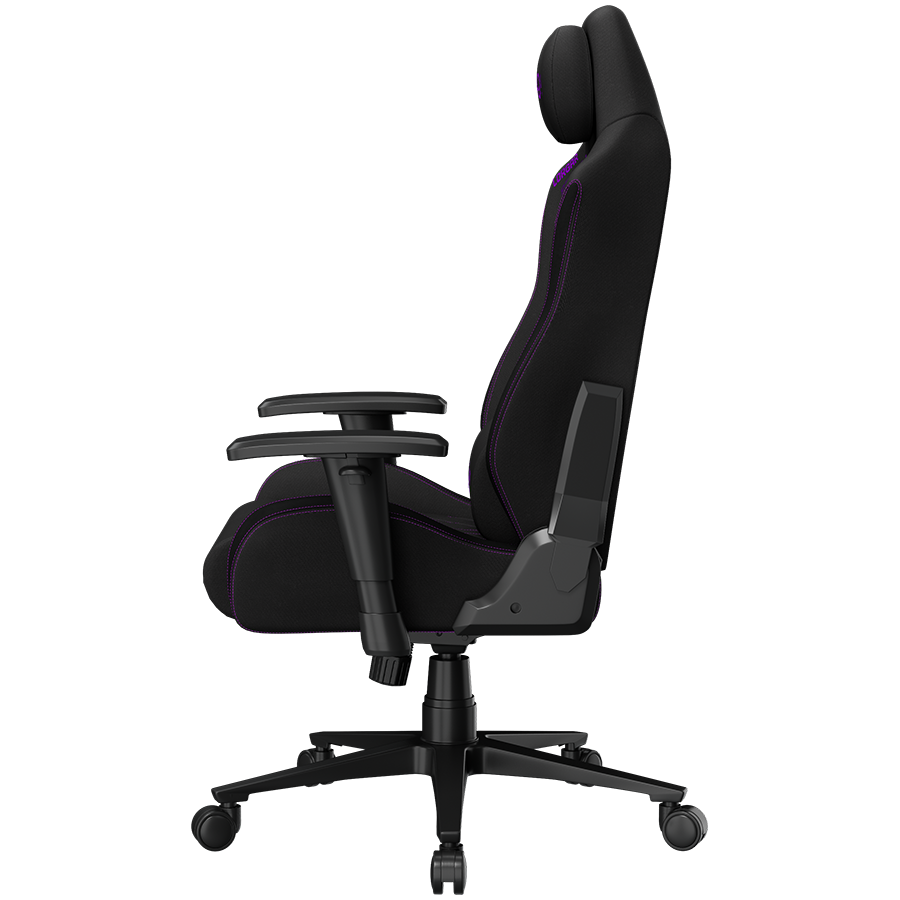 LORGAR CHA41, Ergonomic Gaming Chair Advanced, premium anti-stain fabric, Black/purple