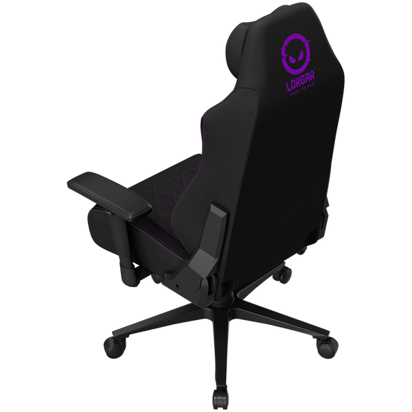 LORGAR CHA41, Ergonomic Gaming Chair Advanced, premium anti-stain fabric, Black/purple