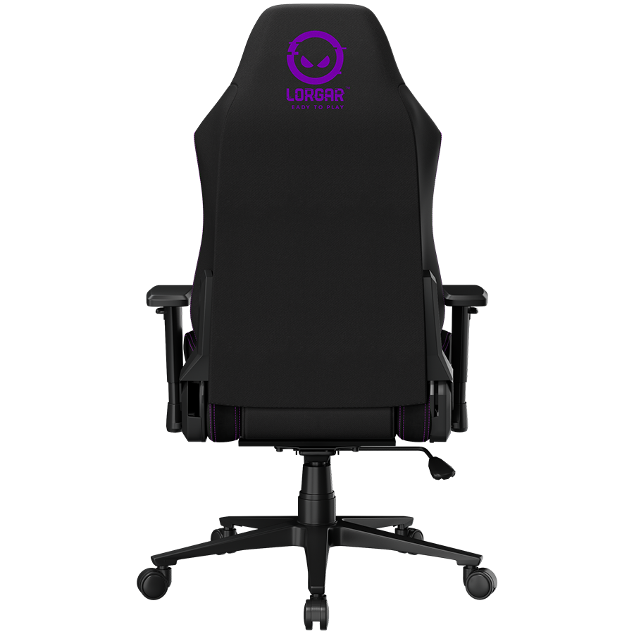 LORGAR CHA41, Ergonomic Gaming Chair Advanced, premium anti-stain fabric, Black/purple
