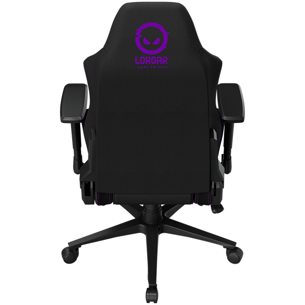 LORGAR CHA41, Ergonomic Gaming Chair Advanced, premium anti-stain fabric, Black/purple