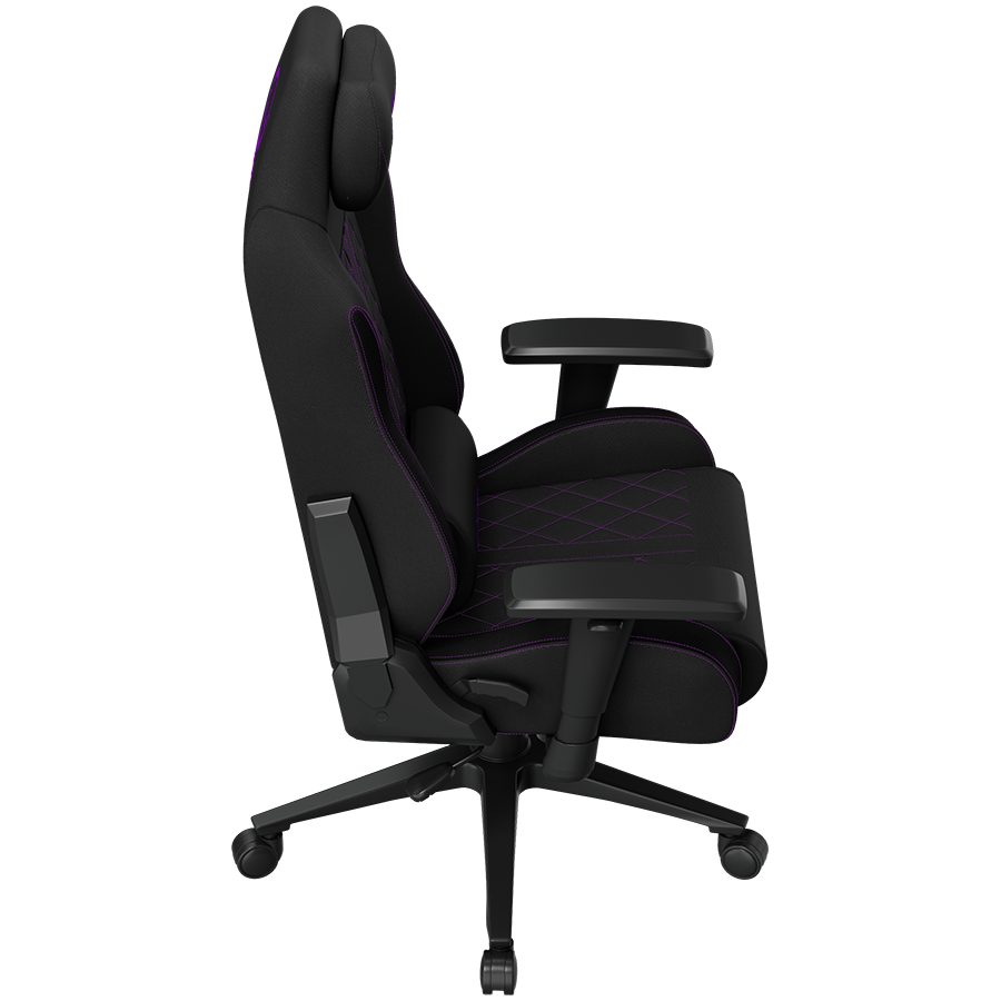 LORGAR CHA41, Ergonomic Gaming Chair Advanced, premium anti-stain fabric, Black/purple