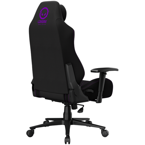 LORGAR CHA41, Ergonomic Gaming Chair Advanced, premium anti-stain fabric, Black/purple