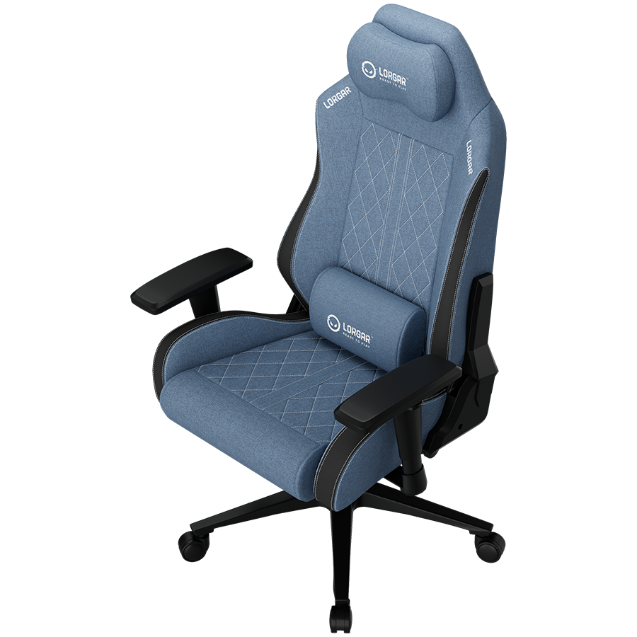LORGAR CHA41, Ergonomic Gaming Chair Advanced, premium anti-stain fabric, Blue