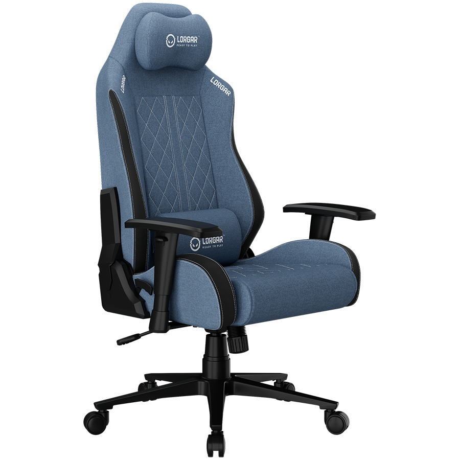 LORGAR CHA41, Ergonomic Gaming Chair Advanced, premium anti-stain fabric, Blue
