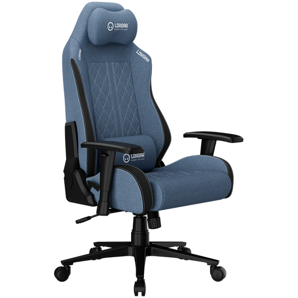 LORGAR CHA41, Ergonomic Gaming Chair Advanced, premium anti-stain fabric, Blue