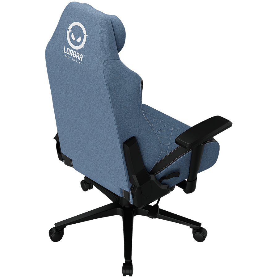 LORGAR CHA41, Ergonomic Gaming Chair Advanced, premium anti-stain fabric, Blue