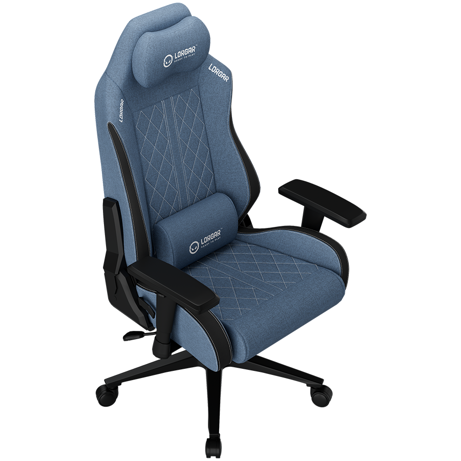 LORGAR CHA41, Ergonomic Gaming Chair Advanced, premium anti-stain fabric, Blue