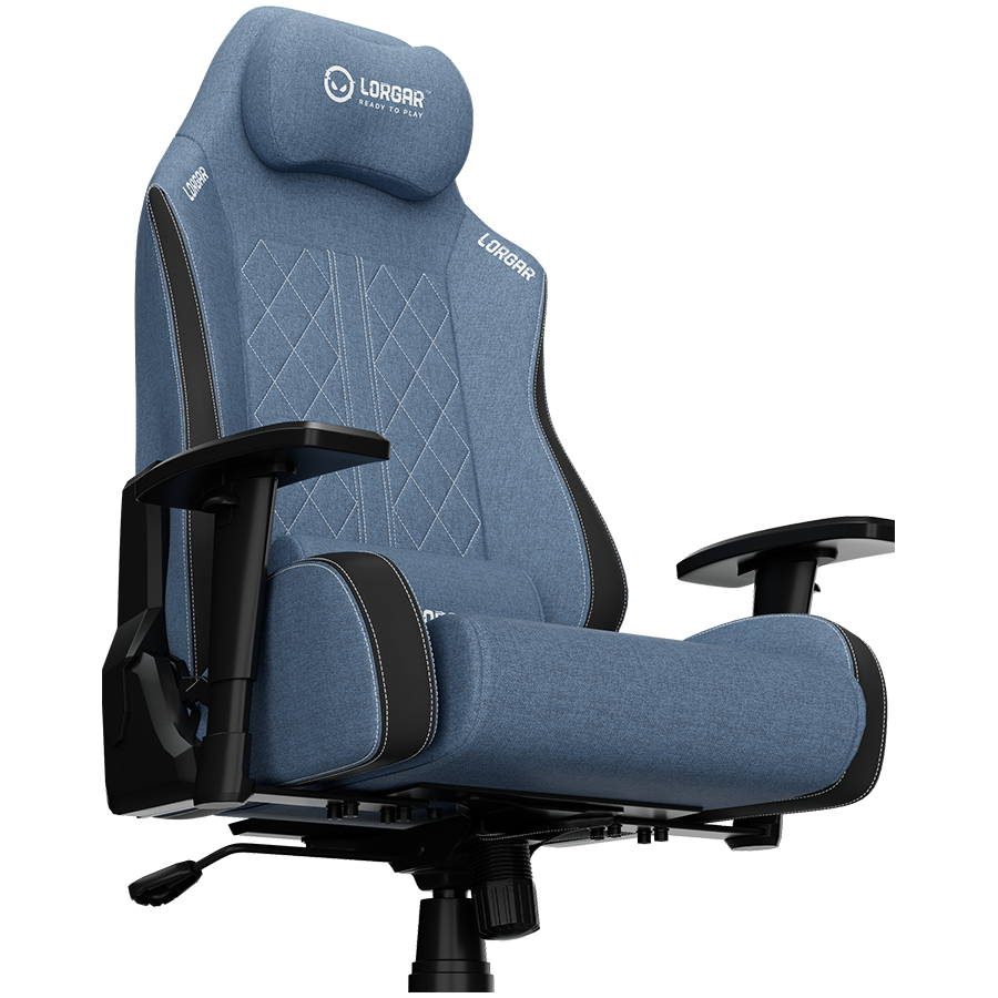 LORGAR CHA41, Ergonomic Gaming Chair Advanced, premium anti-stain fabric, Blue