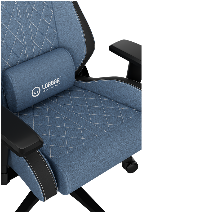 LORGAR CHA41, Ergonomic Gaming Chair Advanced, premium anti-stain fabric, Blue