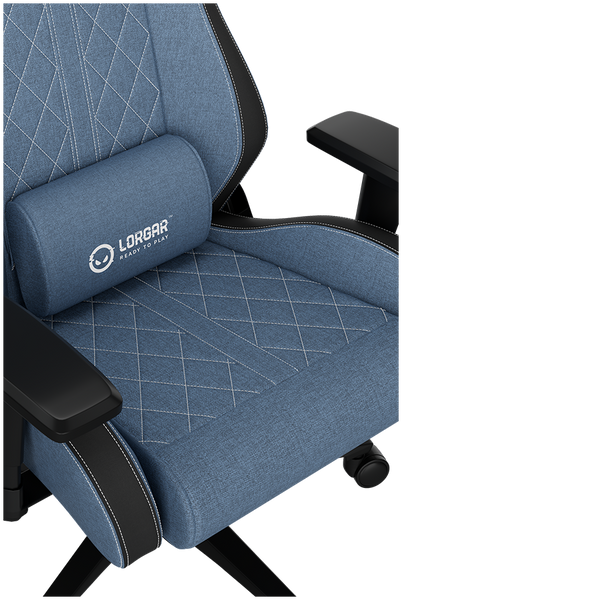 LORGAR CHA41, Ergonomic Gaming Chair Advanced, premium anti-stain fabric, Blue
