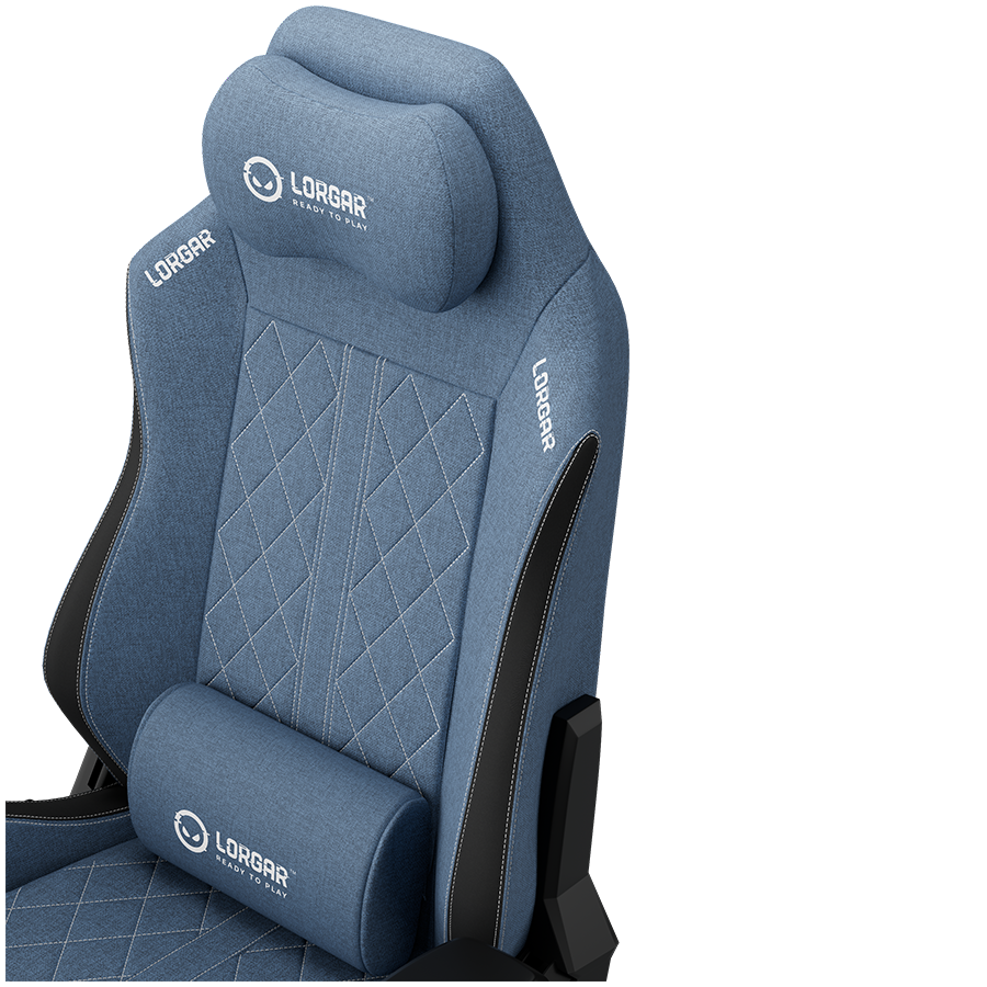LORGAR CHA41, Ergonomic Gaming Chair Advanced, premium anti-stain fabric, Blue