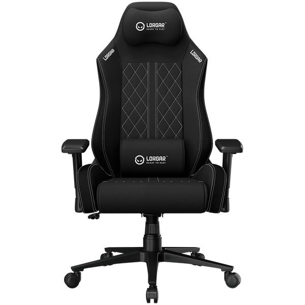 LORGAR CHA41, Ergonomic Gaming Chair Advanced, premium anti-stain fabric, Black/white