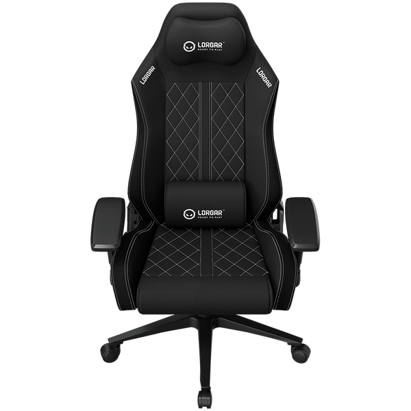 LORGAR CHA41, Ergonomic Gaming Chair Advanced, premium anti-stain fabric, Black/white