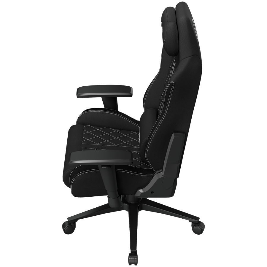 LORGAR CHA41, Ergonomic Gaming Chair Advanced, premium anti-stain fabric, Black/white