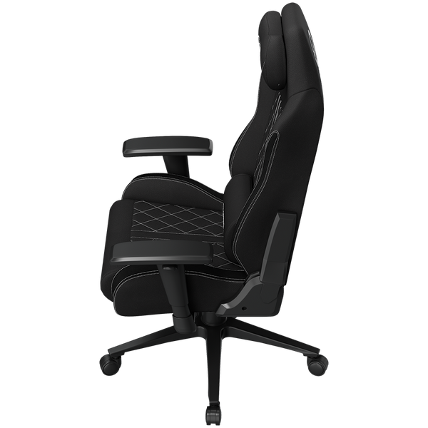 LORGAR CHA41, Ergonomic Gaming Chair Advanced, premium anti-stain fabric, Black/white
