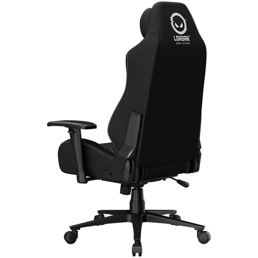 LORGAR CHA41, Ergonomic Gaming Chair Advanced, premium anti-stain fabric, Black/white