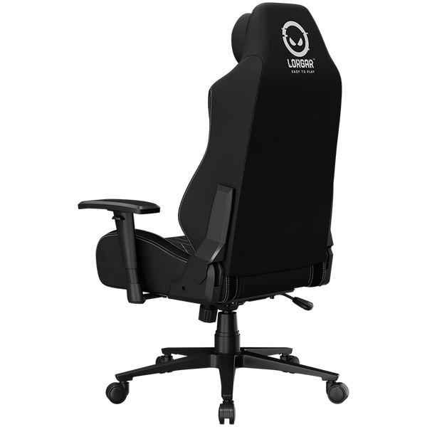 LORGAR CHA41, Ergonomic Gaming Chair Advanced, premium anti-stain fabric, Black/white