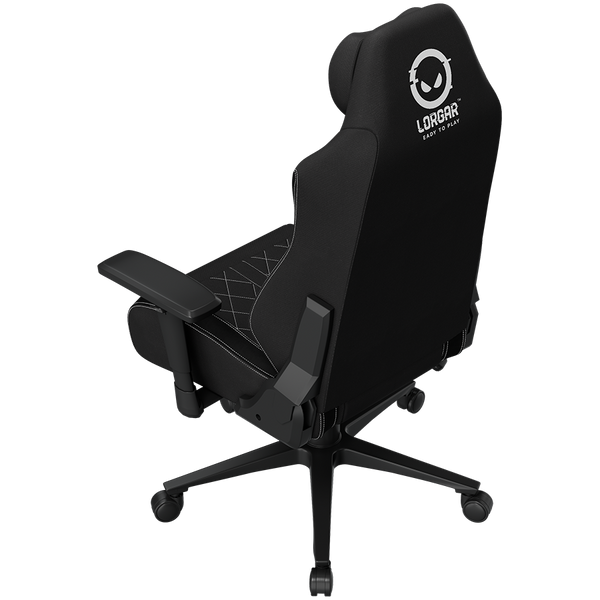 LORGAR CHA41, Ergonomic Gaming Chair Advanced, premium anti-stain fabric, Black/white