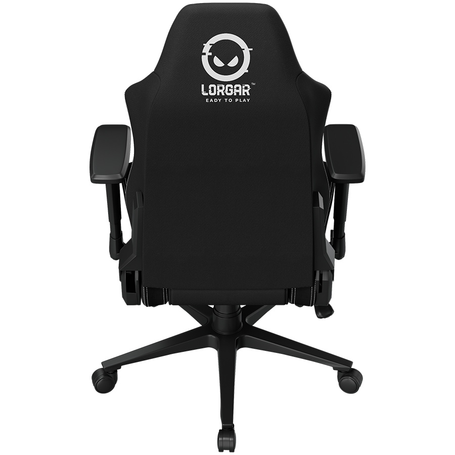LORGAR CHA41, Ergonomic Gaming Chair Advanced, premium anti-stain fabric, Black/white