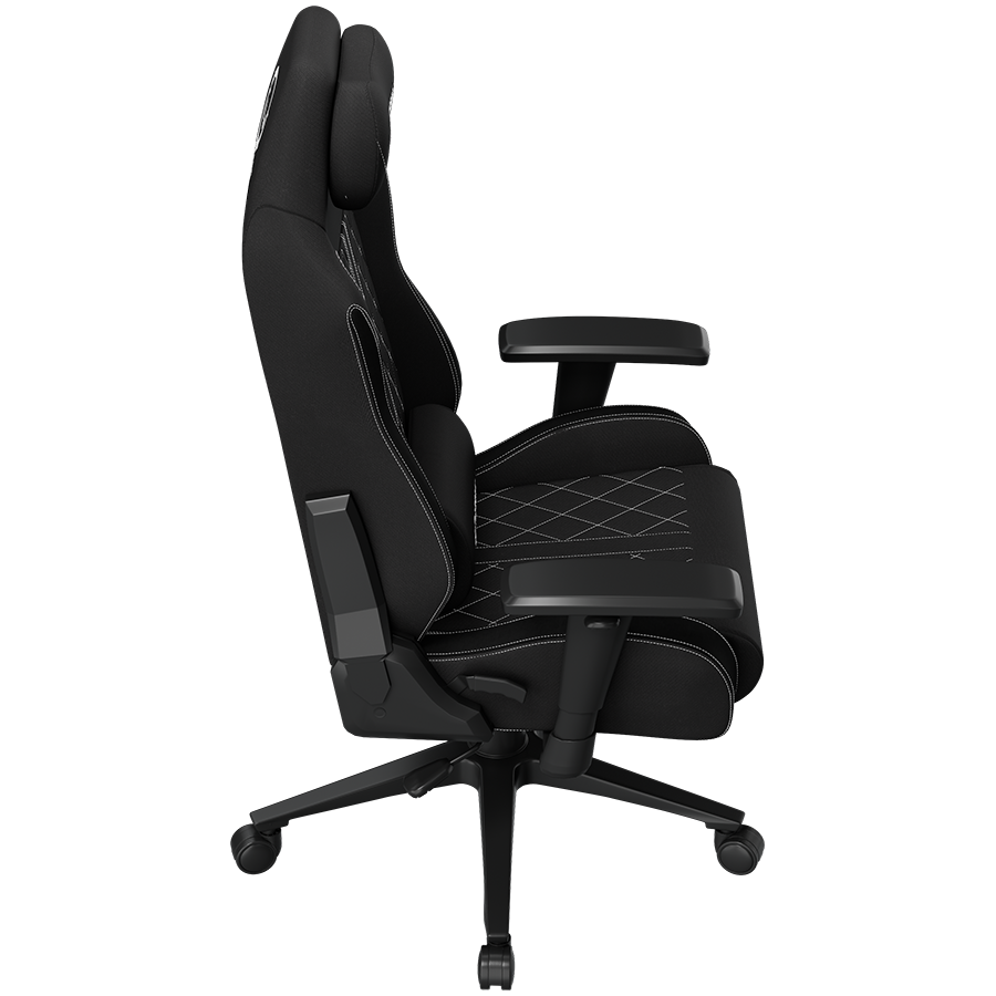 LORGAR CHA41, Ergonomic Gaming Chair Advanced, premium anti-stain fabric, Black/white