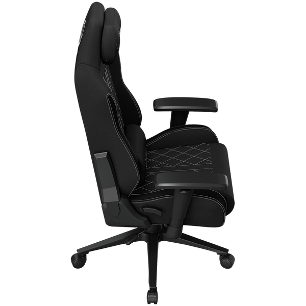 LORGAR CHA41, Ergonomic Gaming Chair Advanced, premium anti-stain fabric, Black/white